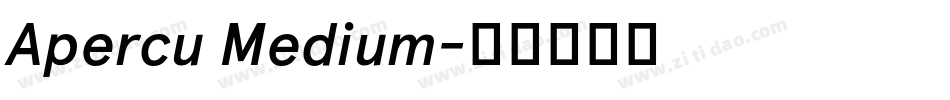 Apercu Medium字体转换